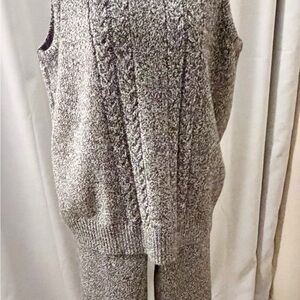 Cozy Gray Knit Sweater set.